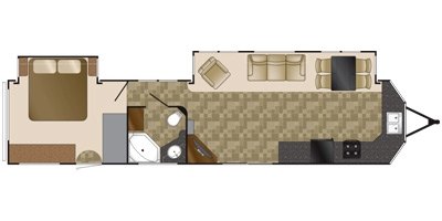 2013 Heartland Prowler Resort Res 40 FK floorplan
