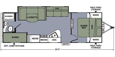 2013 Coachmen Apex Standard Series 268BHS floorplan