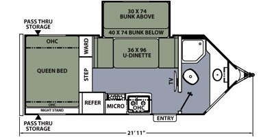 2013 Coachmen Apex Select Series 201QBV floorplan