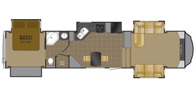 2014 Heartland Bighorn BH 3855FL floorplan