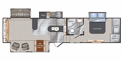 2014 Keystone Avalanche 330RE floorplan