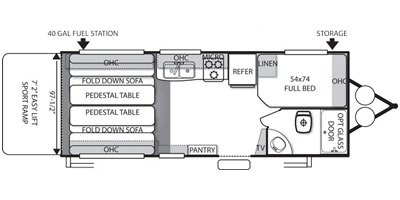 2014 Forest River Shockwave MX T18SS floorplan