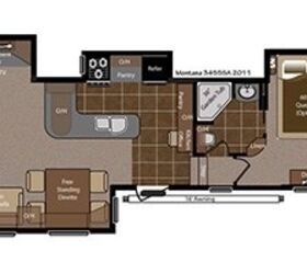 2014 Keystone Montana 3455SA floorplan