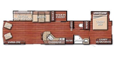 2014 Gulf Stream Conquest Lodge 397RMS floorplan