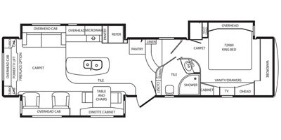 2014 DRV Mobile Suites 38REPS3 floorplan