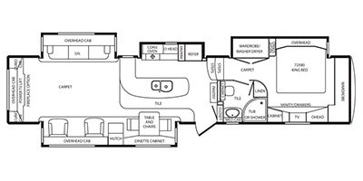 2014 DRV Elite Suites Boston floorplan