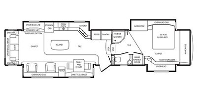 2014 DRV Elite Suites Denver floorplan