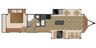2014 Heartland Fairfield FF 405 FL floorplan