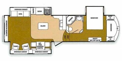 2014 SunnyBrook Raven 3250RE floorplan