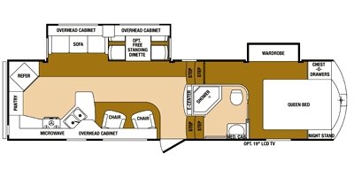 2014 SunnyBrook Raven 2900RK floorplan