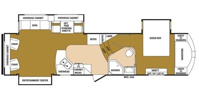 2014 SunnyBrook Raven 3150TS floorplan