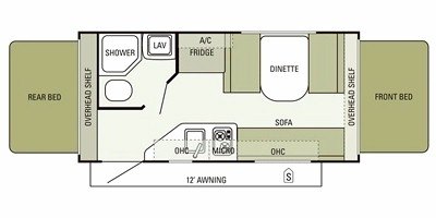 2014 Starcraft Launch® 16RB floorplan