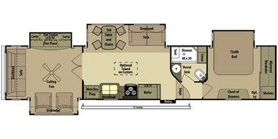 2014 Open Range Residential R430RLS floorplan