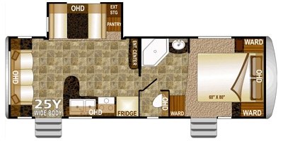 2014 Northwood Arctic Fox Classic 25Y floorplan