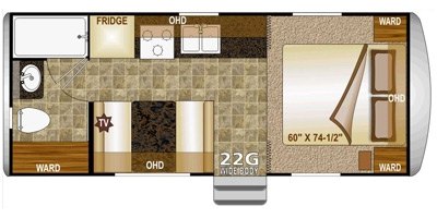 2014 Northwood Arctic Fox Classic 22G floorplan