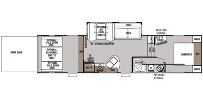 2014 Forest River Wolf Pack 315WP floorplan