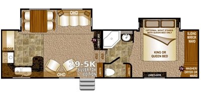 2014 Northwood Arctic Fox Silver Fox 29-5K floorplan