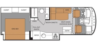 2014 Thor Motor Coach A.C.E. 27.1 floorplan