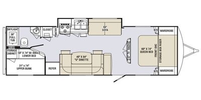 2014 Holiday Rambler Aluma-Lite® 278BHS floorplan