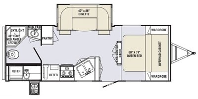 2014 Holiday Rambler Aluma-Lite® Ultra 217RB floorplan