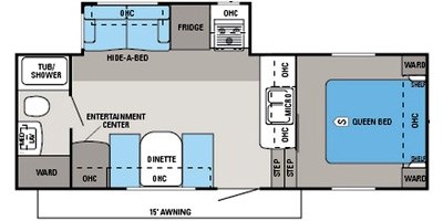 2014 Jayco Eagle HT 23.5RBS floorplan