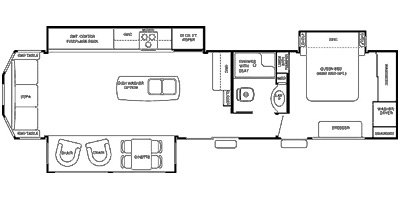 2014 Forest River Cedar Creek Cottage 40CRS floorplan