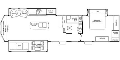 2014 Forest River Cedar Creek Cottage 40CRL floorplan