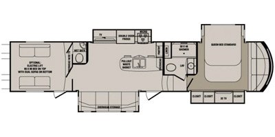 2014 CrossRoads Elevation TF-3840 Las Vegas floorplan