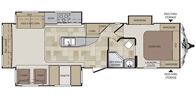 2014 Keystone Cougar Xlite 32RET floorplan