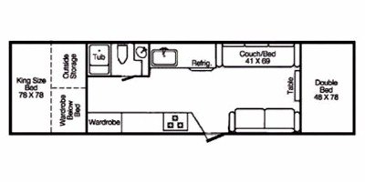 2014 TrailManor Classic Series 3124KB floorplan