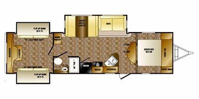 2014 CrossRoads Hill Country HCT32FR floorplan