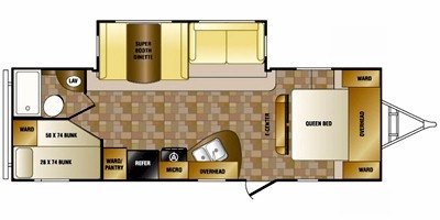 2014 CrossRoads Hill Country HCT26BH floorplan