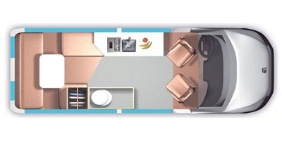 2014 Roadtrek SS Agile floorplan