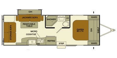 2014 EverGreen Ascend A231RLS floorplan