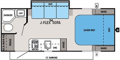 2014 Jayco Jay Feather SLX 18 SRB floorplan