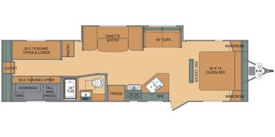 2014 Shasta Oasis 31OK floorplan
