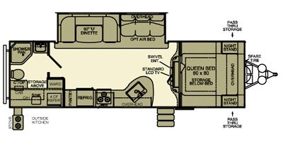 2014 EverGreen Sun Valley S29RBK floorplan