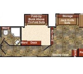 2014 Gulf Stream Trailmaster Lodge 40DEN floorplan