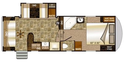 2014 Northwood Fox Mountain 235RLS floorplan