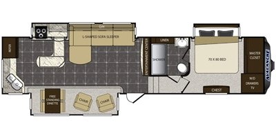 2014 Keystone Avalanche 355RK floorplan