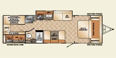 2014 R-Vision Trail-Sport 29KBS floorplan