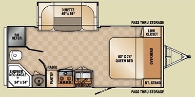 2014 R-Vision Trail-Lite Crossover 200S floorplan