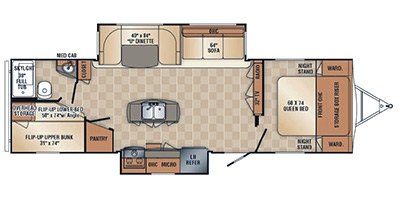 2014 R-Vision Trail-Sport 29RBD floorplan