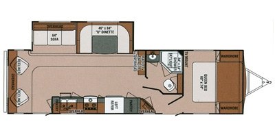 2014 R-Vision Trail-Lite Trek 282RLS floorplan