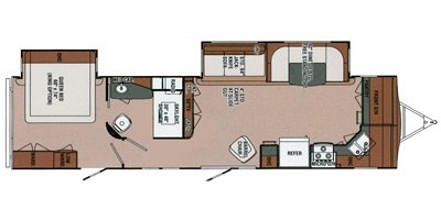 2014 R-Vision Trail-Lite Trek 332FKD floorplan