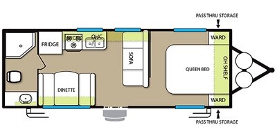 2014 Forest River Salem Cruise Lite West T241QBXL floorplan