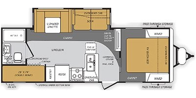 2014 Forest River Wildcat Maxx 26BHS floorplan