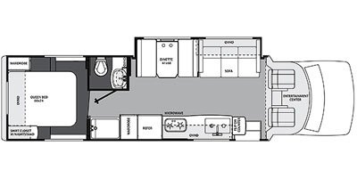 2014 Forest River Lexington GTS 300SS floorplan