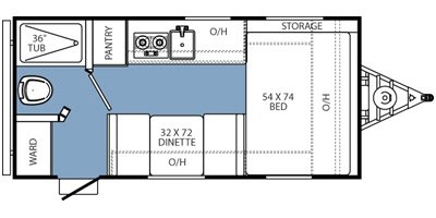 2014 Coachmen Viking Ultra-Light 16FB floorplan