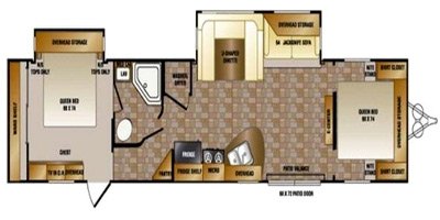 2014 CrossRoads LongHorn LHT39DB floorplan